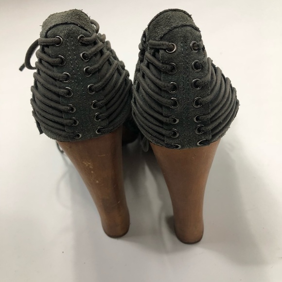 Jeffrey Campbell Grey Suede Lita Heel Size 9 - Picture 6 of 6